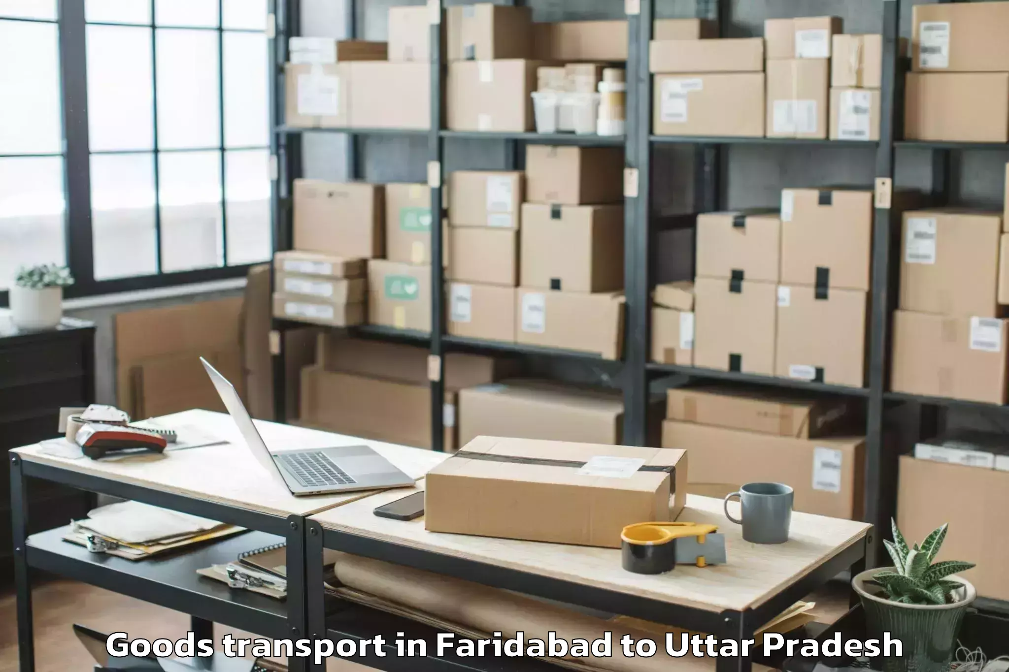 Quality Faridabad to Mishrikh Goods Transport